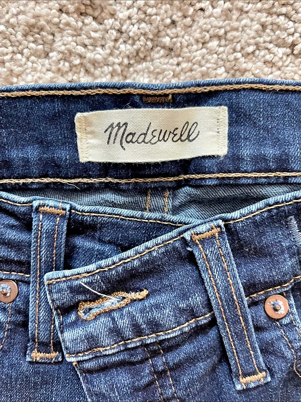 Madewell 10" High-Rise Skinny Jeans Blue Waist 29 - Picture 2 of 3